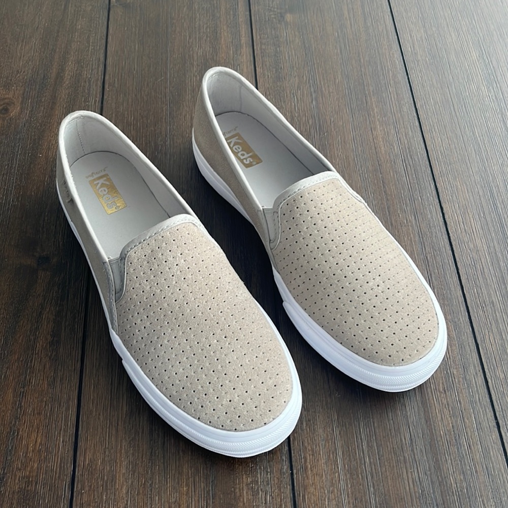 Keds double decker suede gray shoes